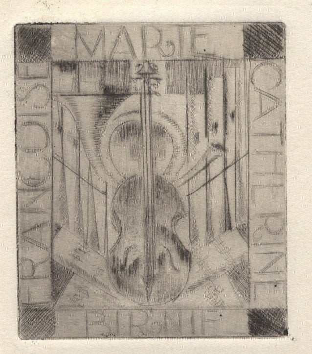 0473 Ex Libris Nederland : Jeanne Bieruma Oosting, 1932, Verzenden, Ex libris