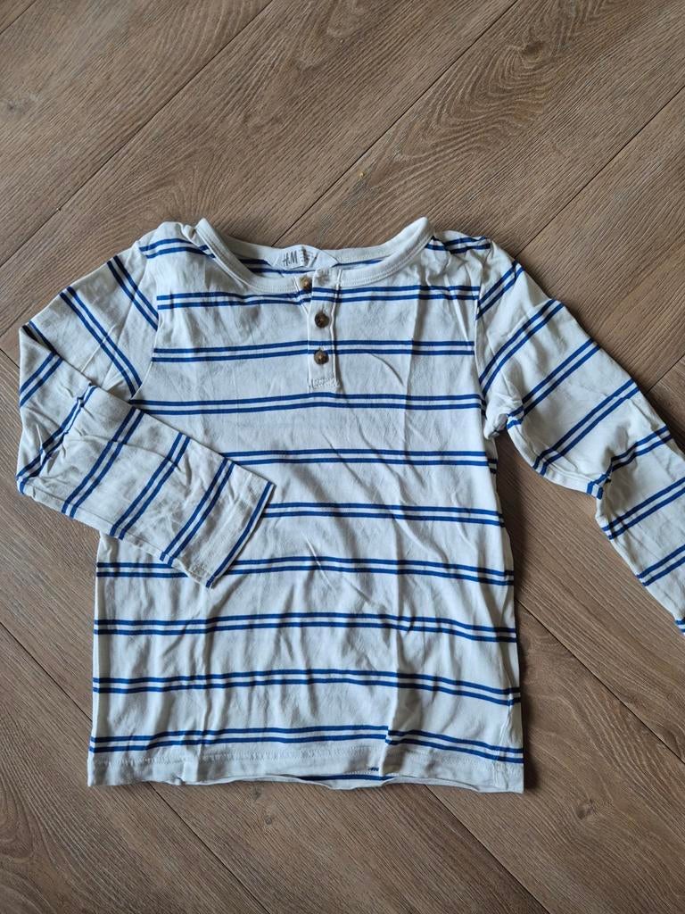 H&M Longsleeve gestreept maat 122, Jongen of Meisje, H&M, Ophalen of Verzenden, Zo goed als nieuw