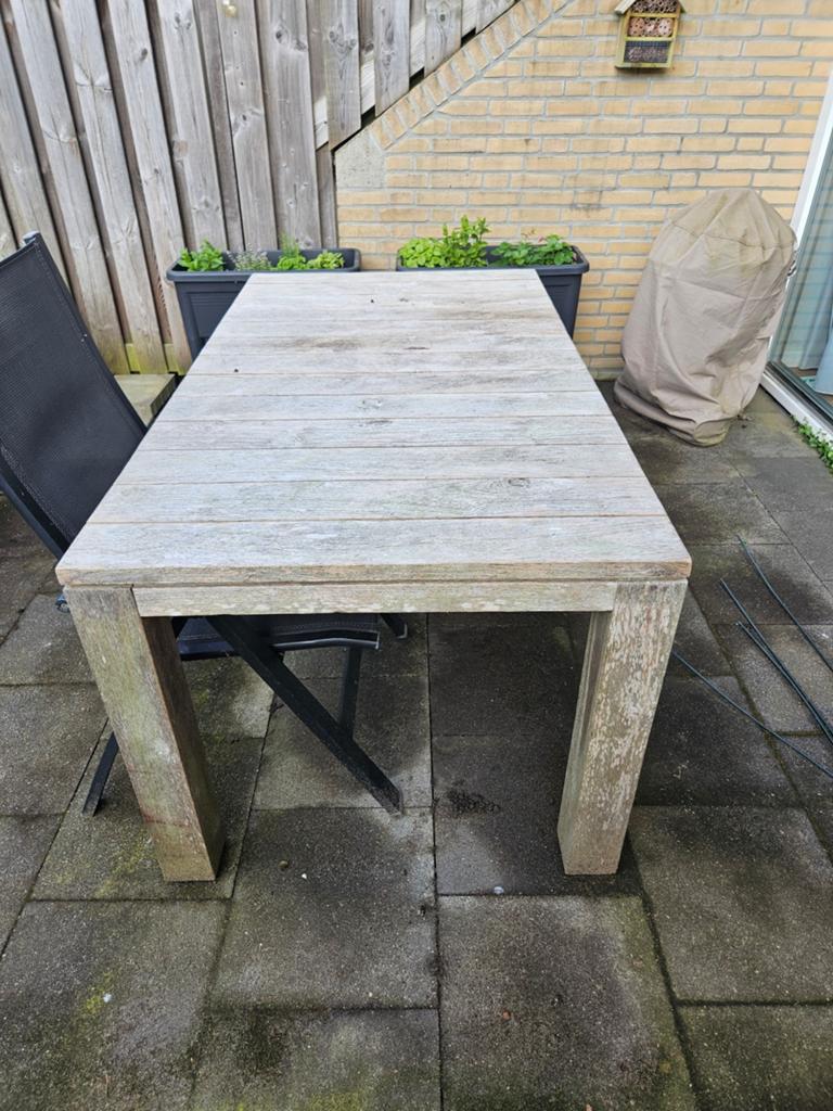 Hardhouten tuintafel van Life, Tuin en Terras, Ophalen, Gebruikt, Rechthoekig, Hout