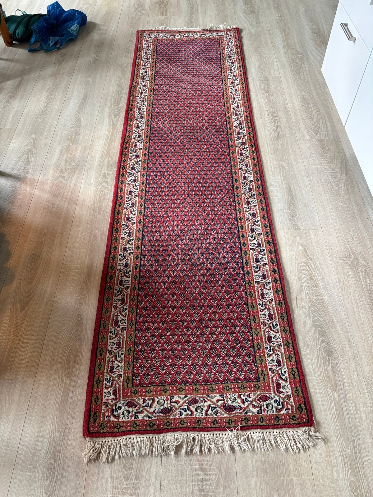 Grote (gang)loper met traditioneel patroon, Huis en Inrichting, Ophalen, Gebruikt, 200 cm of meer, 50 tot 100 cm