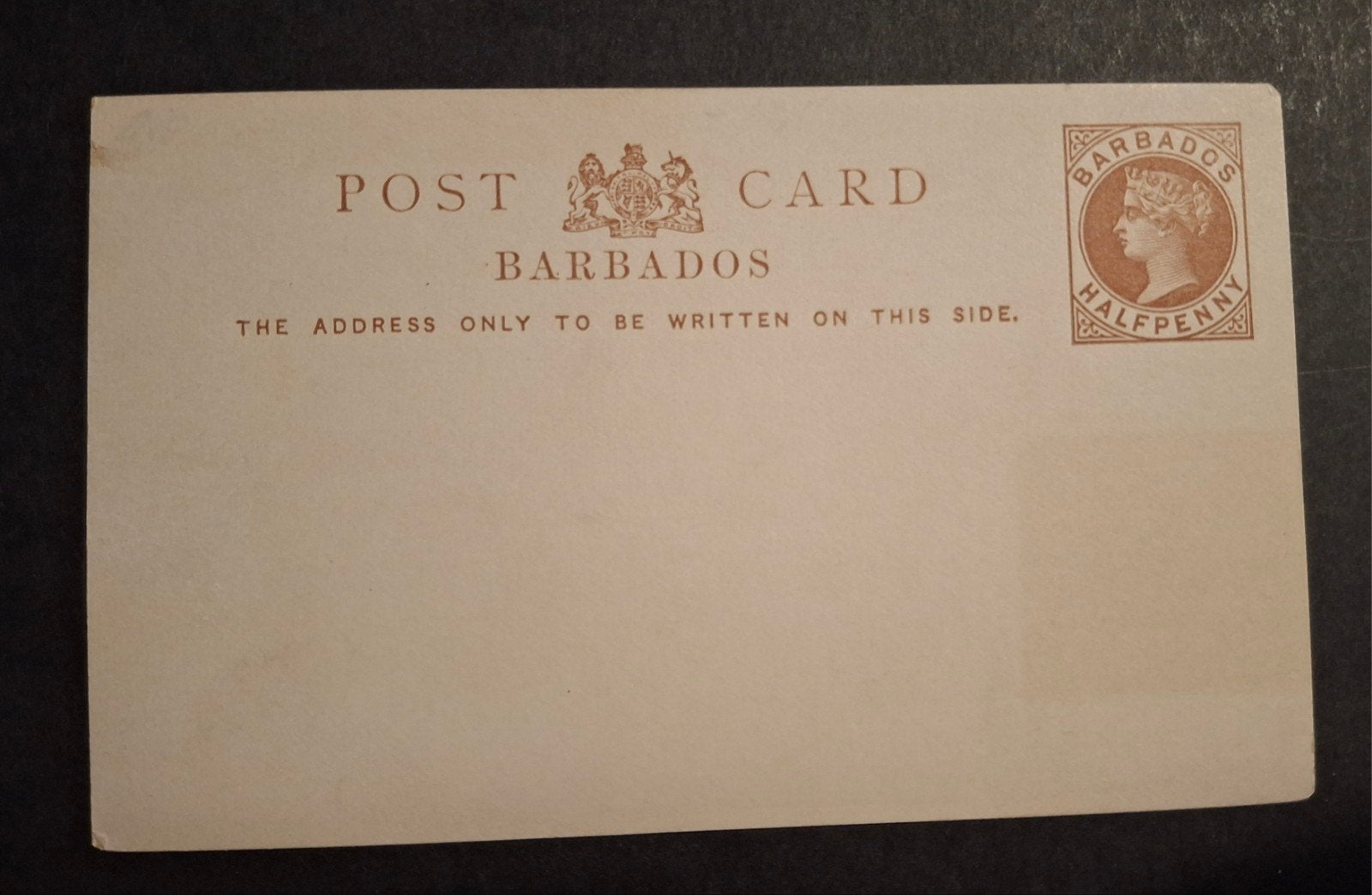 Engelse kolonie  Barbados postcard onbeschreven, Verzenden
