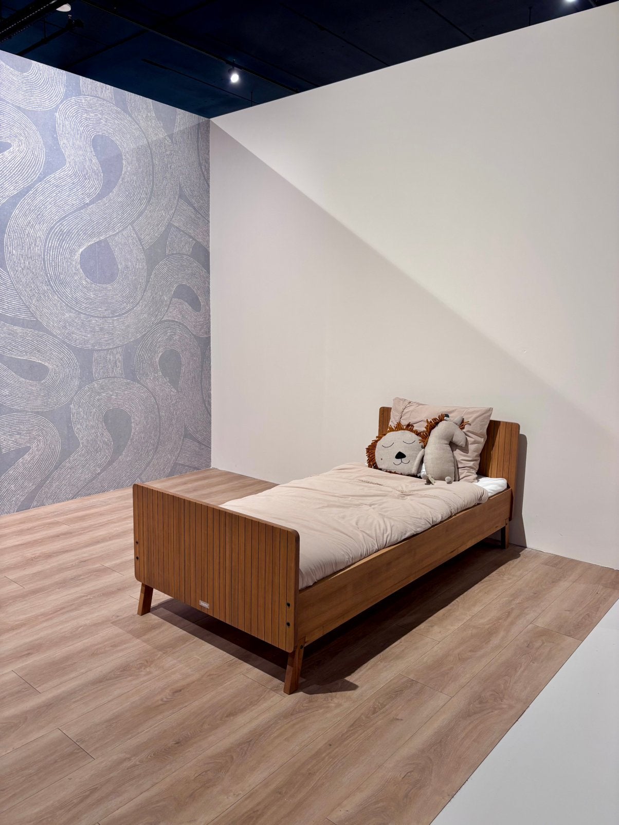 Bopita Senna Rosewood Bed 90x200 cm Showmodel!, Ophalen, 85 tot 100 cm, Zo goed als nieuw, Lattenbodem