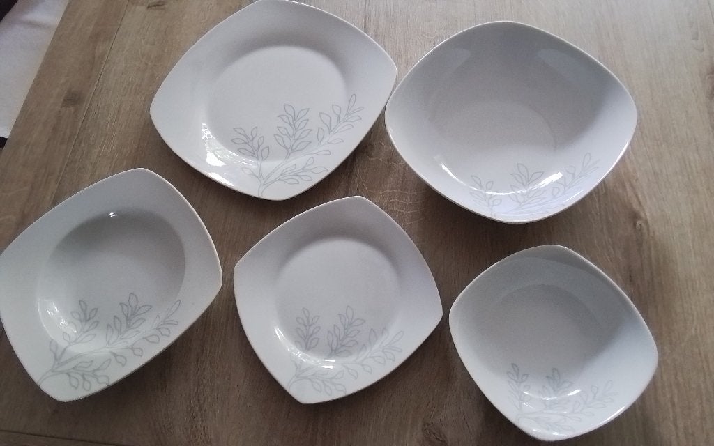 Eetservies 6 delig met 2 schalen, Ophalen, Overige merken, Nieuw, Bord(en)