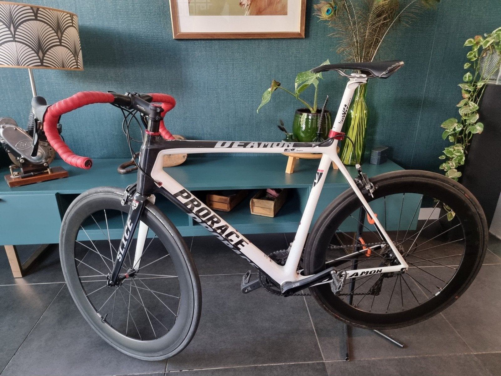 Prorace racefiets full carbon, 28 inch, Gebruikt, Carbon, 10 tot 15 versnellingen