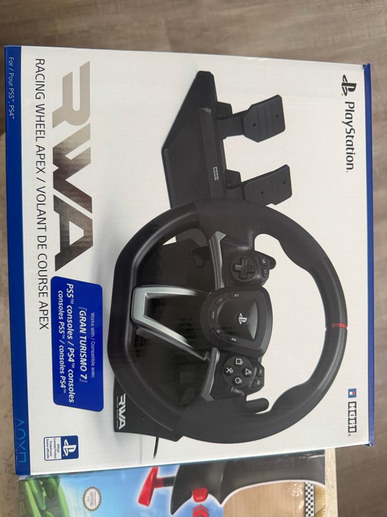 Hori Racing Wheel Apex (RWA) voor PS4/PS5 - Zo goed als nieu, Spelcomputers en Games, Spelcomputers | Sony PlayStation Consoles | Accessoires