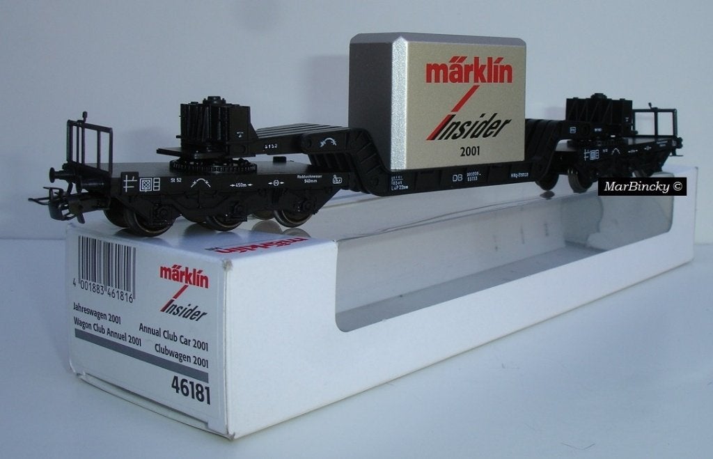 Märklin 46181 Insider Jaarwagen 2001 Dieplader !, Hobby en Vrije tijd, Modeltreinen | H0, Wisselstroom, Wagon, Ophalen of Verzenden