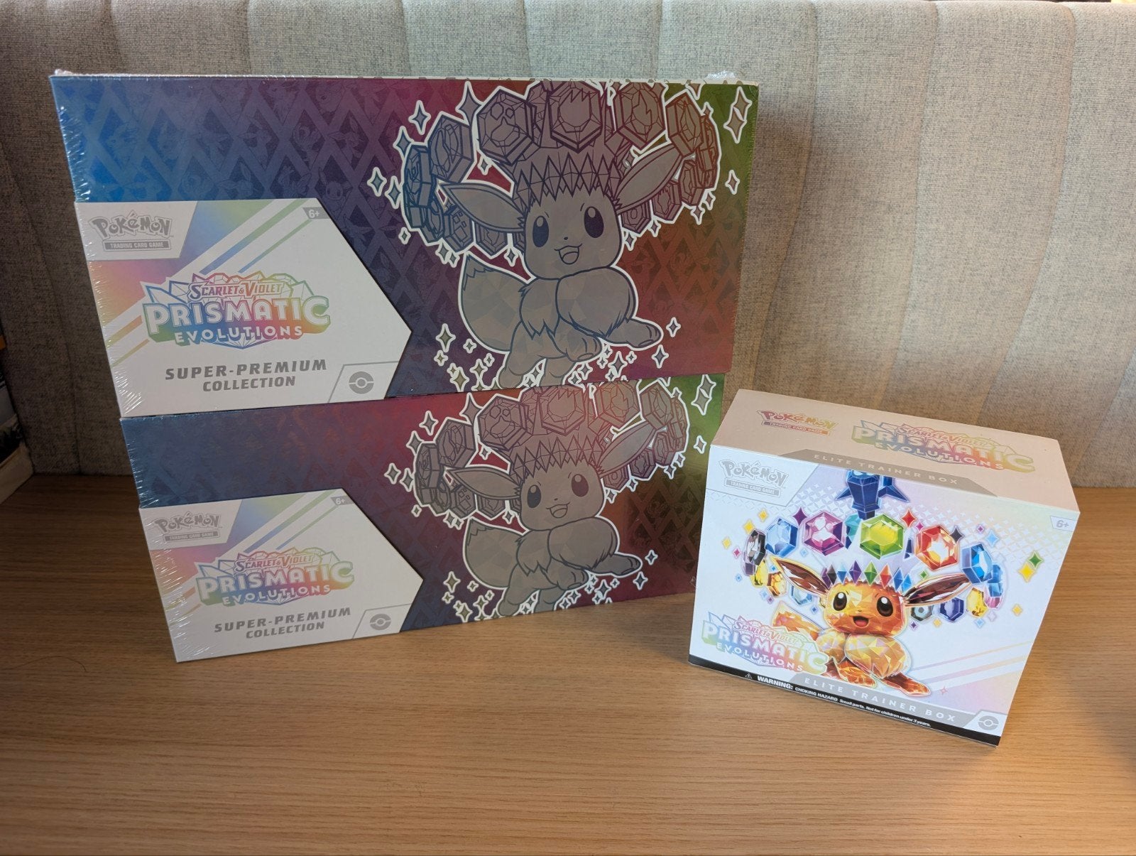 Pokémon Prismatic Evolutions SPC & ETB Elite Trainer Box, Ophalen of Verzenden, Nieuw, Overige typen