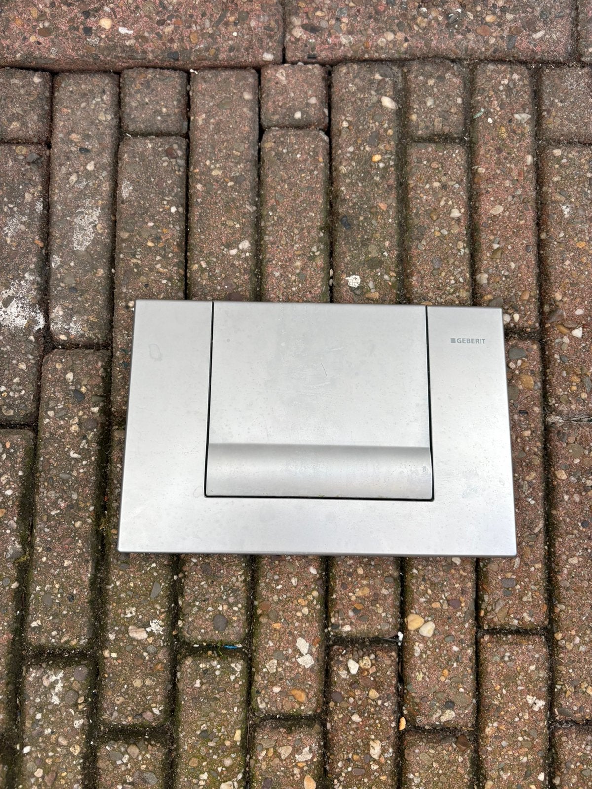 Geberit tango bedieningspaneel WC chroom mat, Ophalen, Gebruikt, Chroom, Toilet