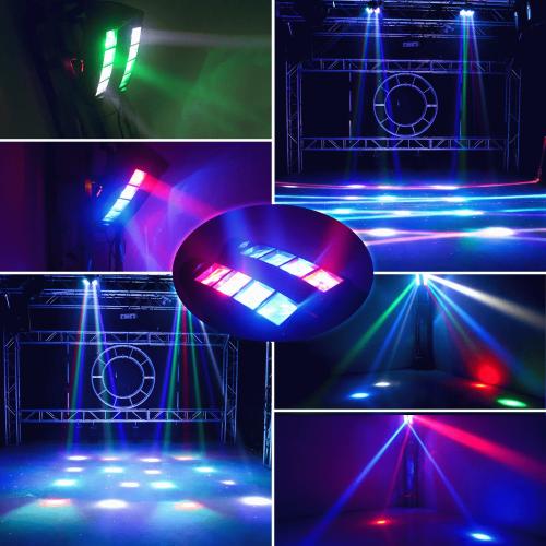 DJLicht Mini Spider 80W 8 LEDs RGBW 4 in 1, Geluidgestuurd, ., Nieuw, Ophalen of Verzenden