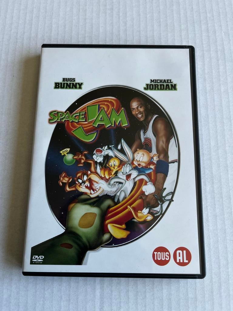 Space Jam DVD - Michael Jordan & Looney Tunes, Gebruikt, Tekenfilm, Ophalen of Verzenden, Alle leeftijden