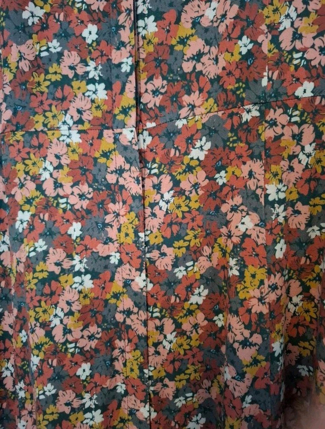 Camaïeu maxi jurk bloemenprint viscose maat 44, Camaïeu, Bruin, Maat 42/44 (L), Ophalen of Verzenden