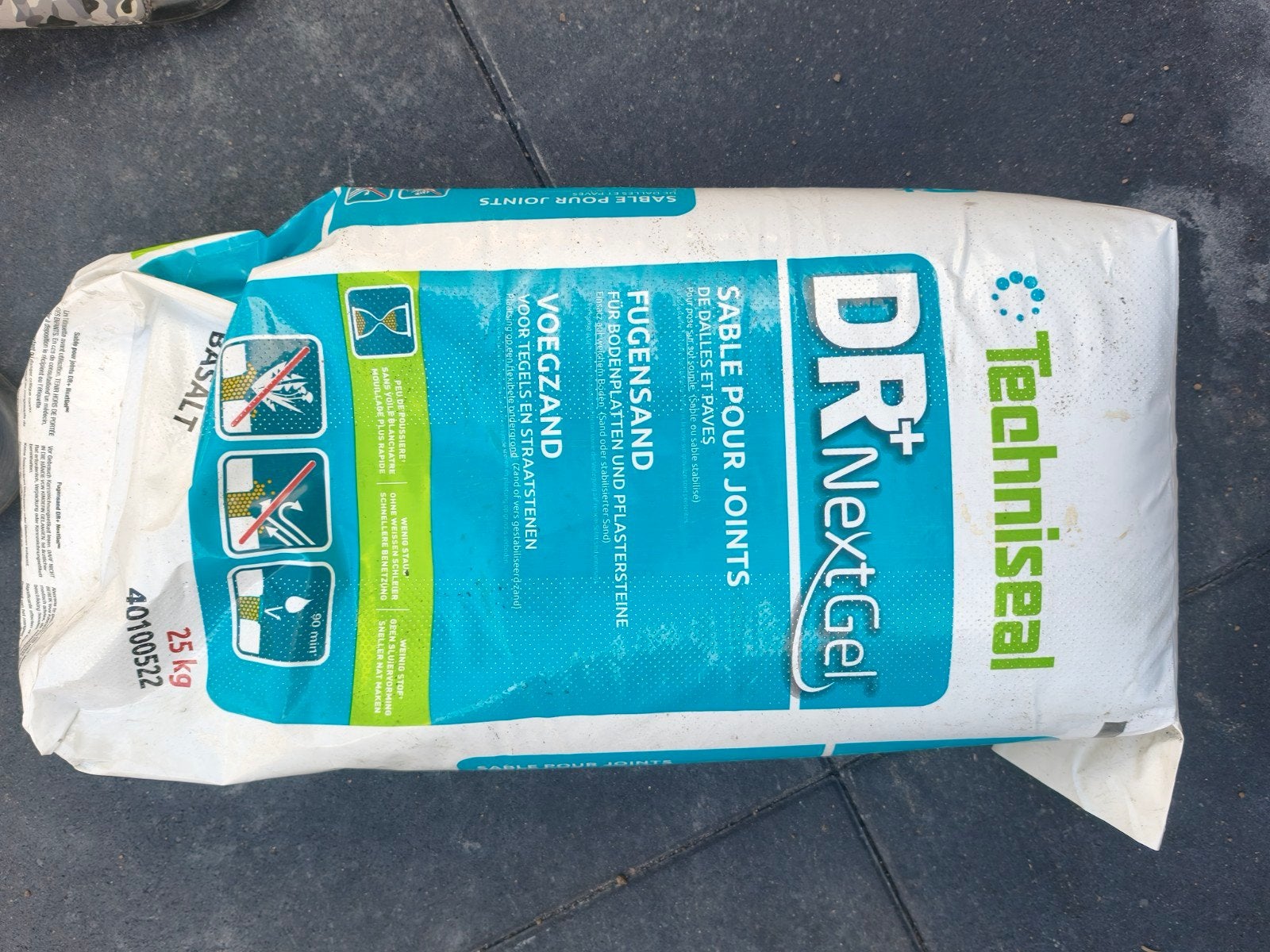 Techniseal DR+ NextGel Voegzand Basalt 2x25 kg, Ophalen, Overige typen, Nieuw, Minder dan 20 cm