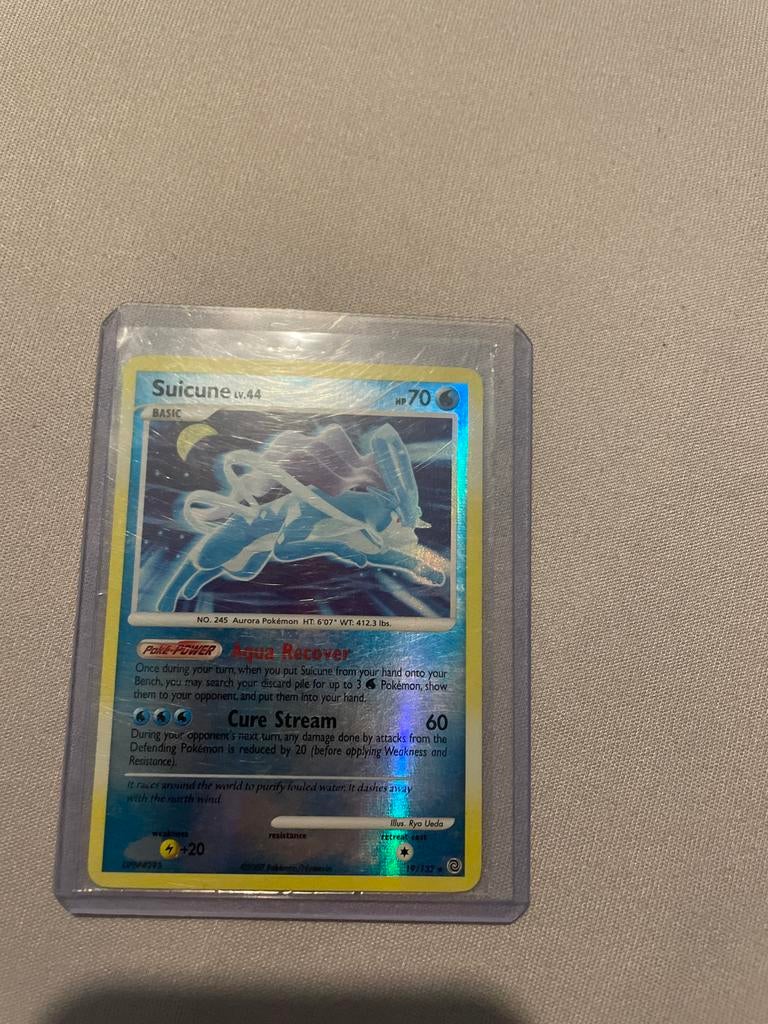 Suicune Pokémon Kaart Reverse Holo 19/132 (2007), Ophalen of Verzenden, Gebruikt, Losse kaart, Foil