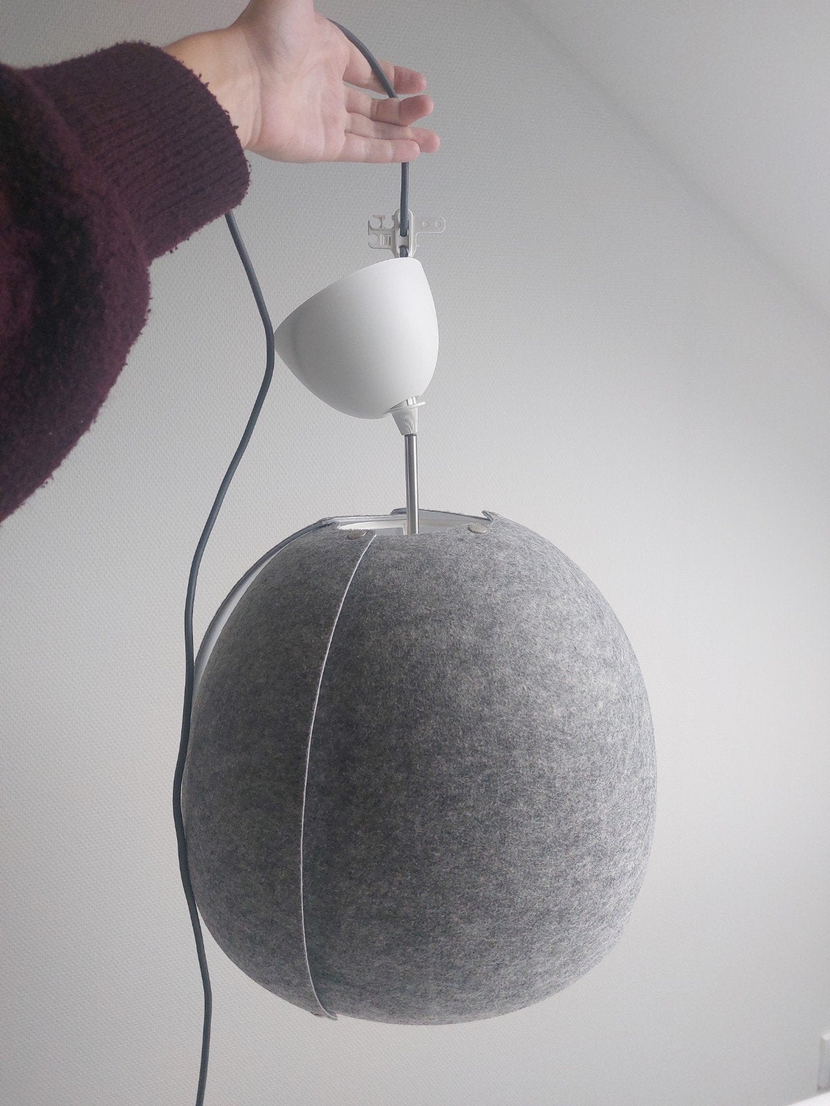 vilten lamp IKEA, Ophalen, Zo goed als nieuw, Textiel, E27 (groot)