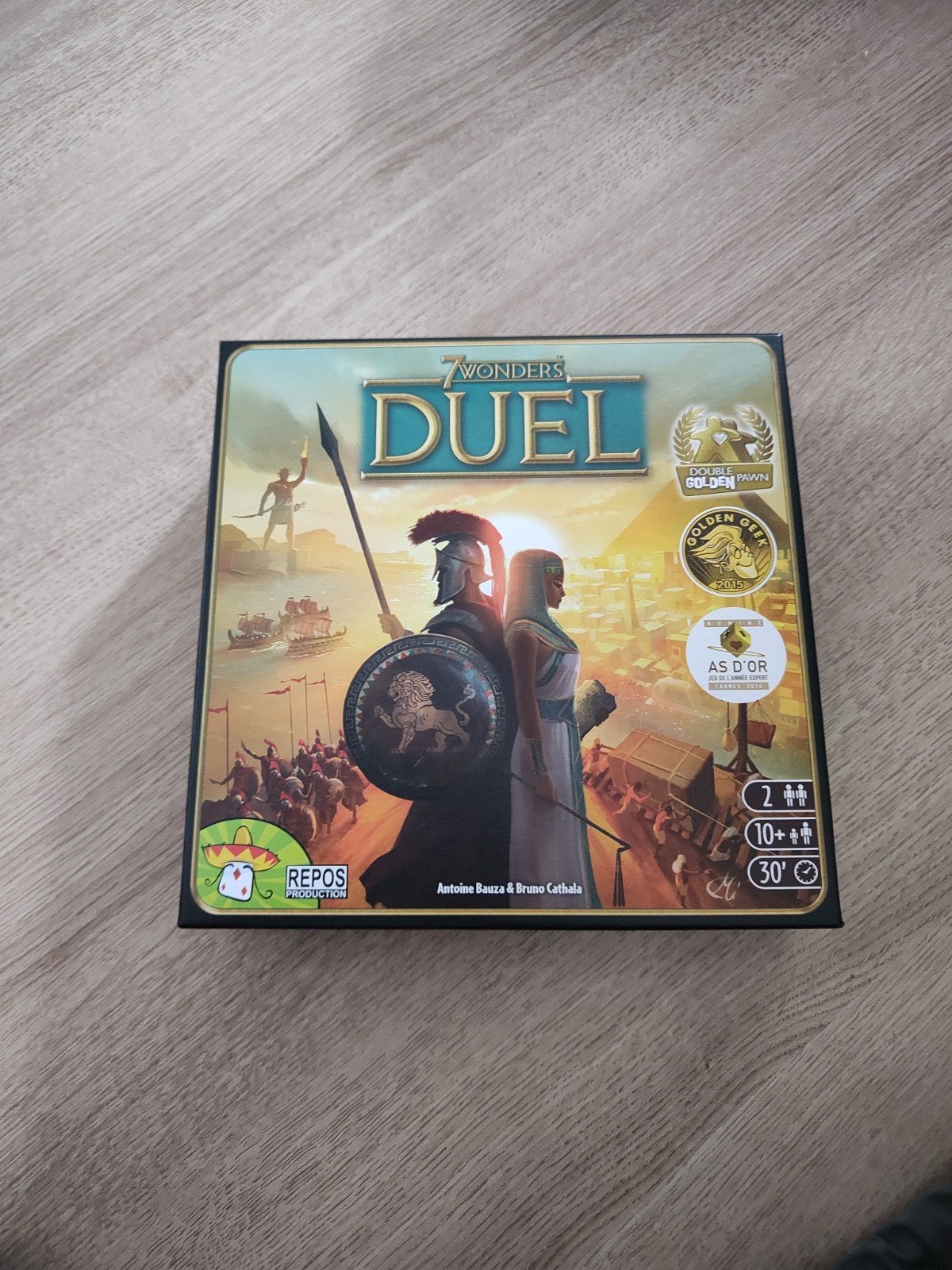 7 Wonders Duel Bordspel - Zo goed als nieuw, Een of twee spelers, Ophalen of Verzenden, Zo goed als nieuw, Repos Production