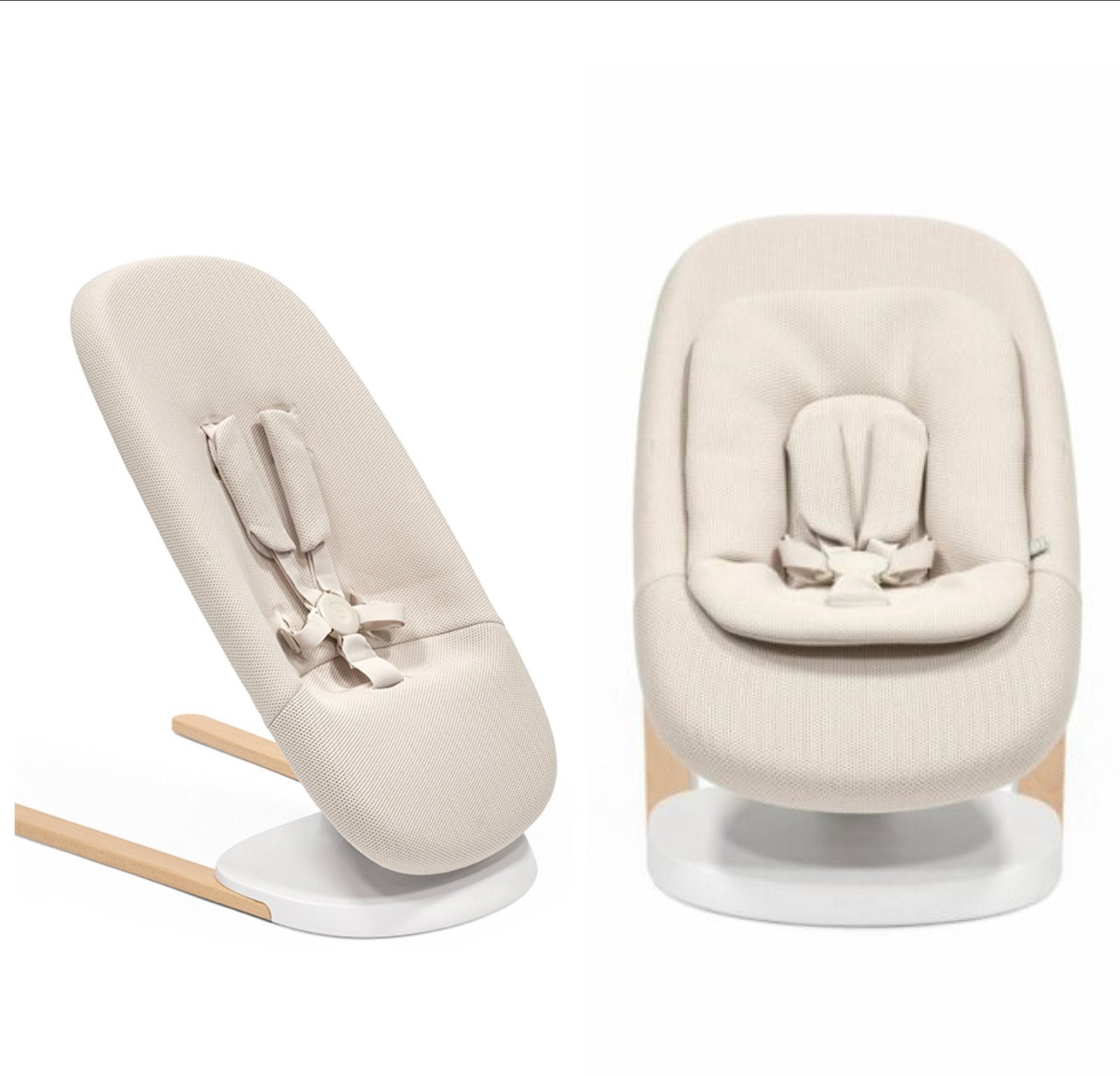 Stijlvolle stokke Wip/schommelstoel -light sand, Nieuw, Wipstoel, Met gordel(s) of riempje(s), Ophalen
