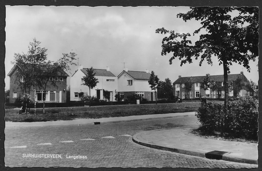 136 Surhuisterveen, Langelaan, Verzamelen, Ansichtkaarten | Nederland, Ophalen of Verzenden, Voor 1920, Ongelopen, Drenthe
