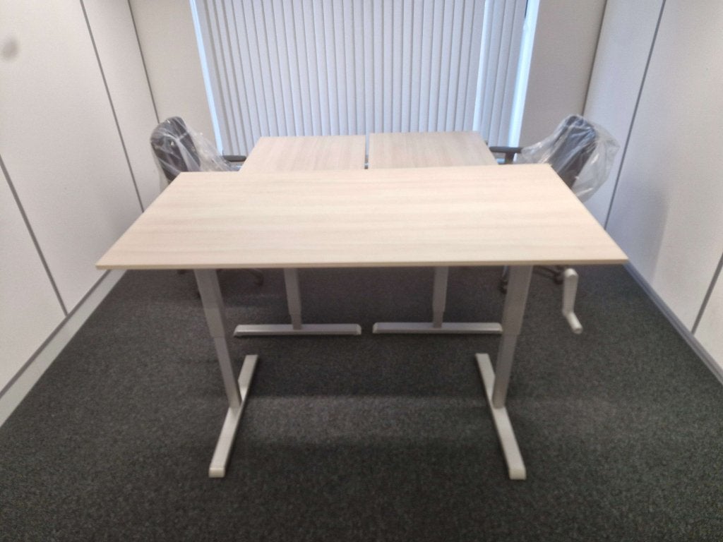 Zit-sta slinger bureau 120 / 140 / 160cm meerdere beschikbaa, Zit-sta bureau, VST, In hoogte verstelbaar, Ophalen of Verzenden