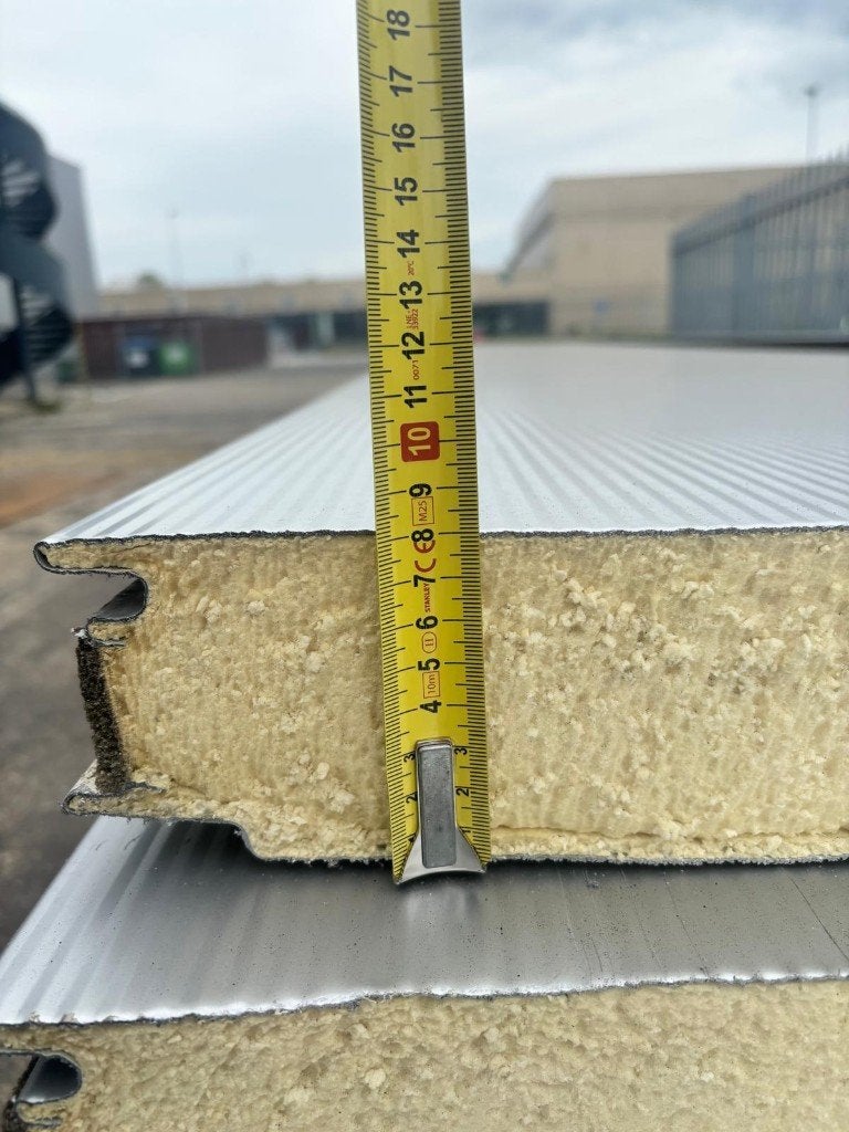 Sandwichpanelen gebruikt | PIR isolatie 80 mm | 100 cm breed, Ophalen, Gebruikt, Overige materialen, 50 tot 100 mm