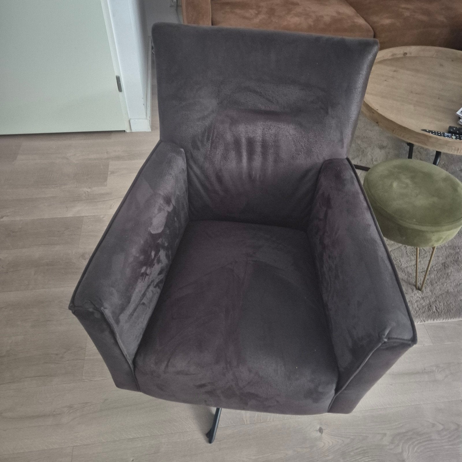 Draai fauteuil., Huis en Inrichting, Fauteuils, Ophalen of Verzenden, Gebruikt, Minder dan 75 cm, 50 tot 75 cm