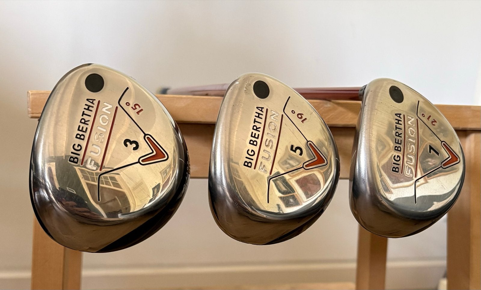 Callaway Big Bertha Fusion Houten 3, 5, 7 - Regular Flex, Sport en Fitness, Golf, Ophalen, Gebruikt, Set, Callaway