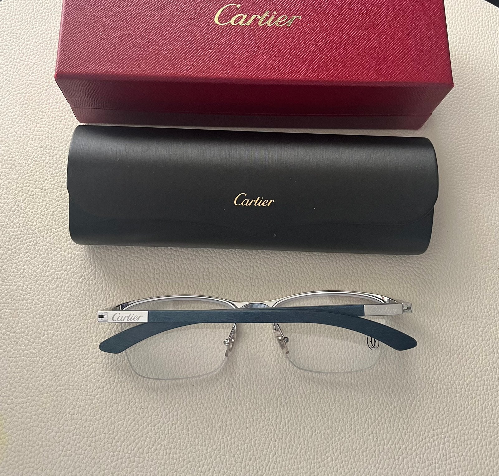 Cartier bril, Overige merken, Blauw, Ophalen of Verzenden, Zo goed als nieuw