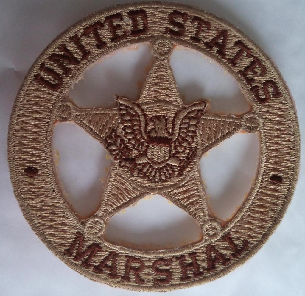 Borst/Mouwembleem - US Marshal  7,5 cm doorsnede, Verzamelen, Overige Verzamelen, Verzenden, Nieuw