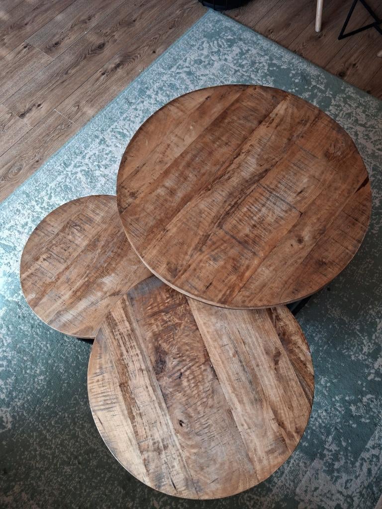 Salon tafel, Ophalen, 50 tot 100 cm, Rond, 50 tot 100 cm
