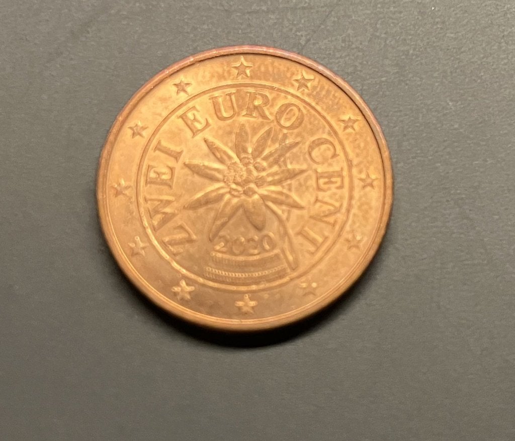 Oostenrijk 2 eurocent 2020, Postzegels en Munten, Ophalen of Verzenden, Oostenrijk, 2 cent, Losse munt