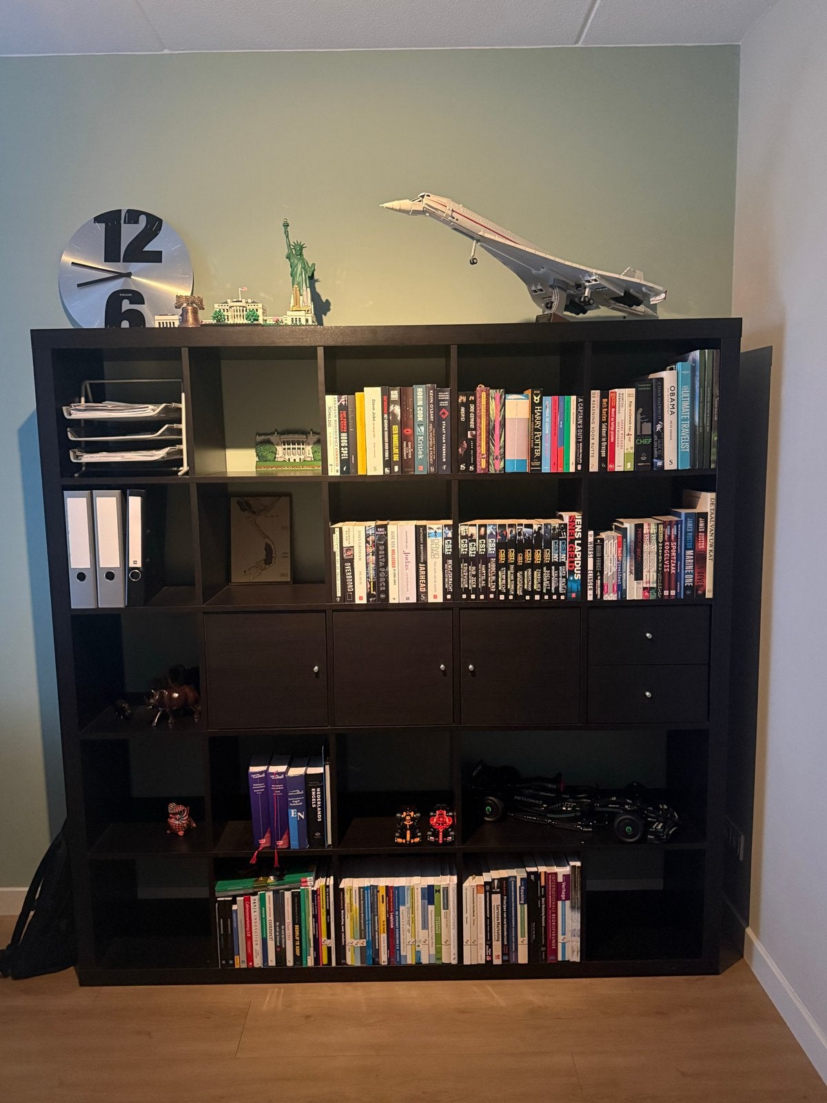 IKEA KALLAX kast 182x182cm met lades en deuren, Ophalen, Gebruikt, 150 tot 200 cm, Met lade(s)