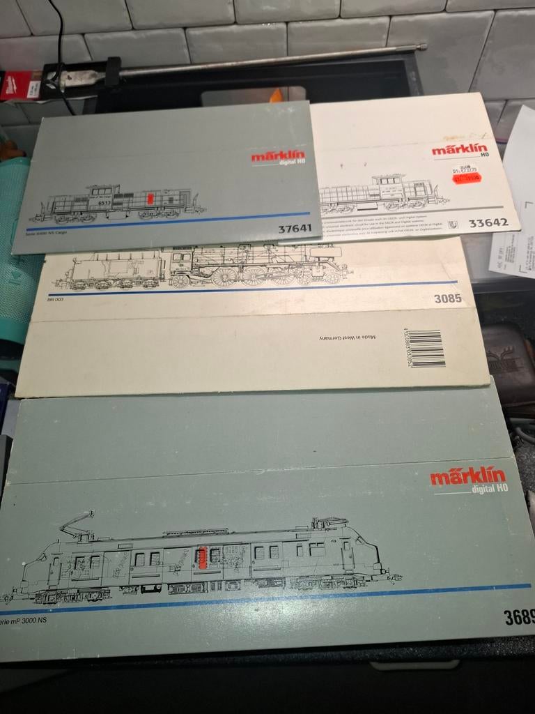 Div Mooie schuifdoos deksel van marklin 75 stuks, Ophalen of Verzenden, Wisselstroom, Rails, Märklin