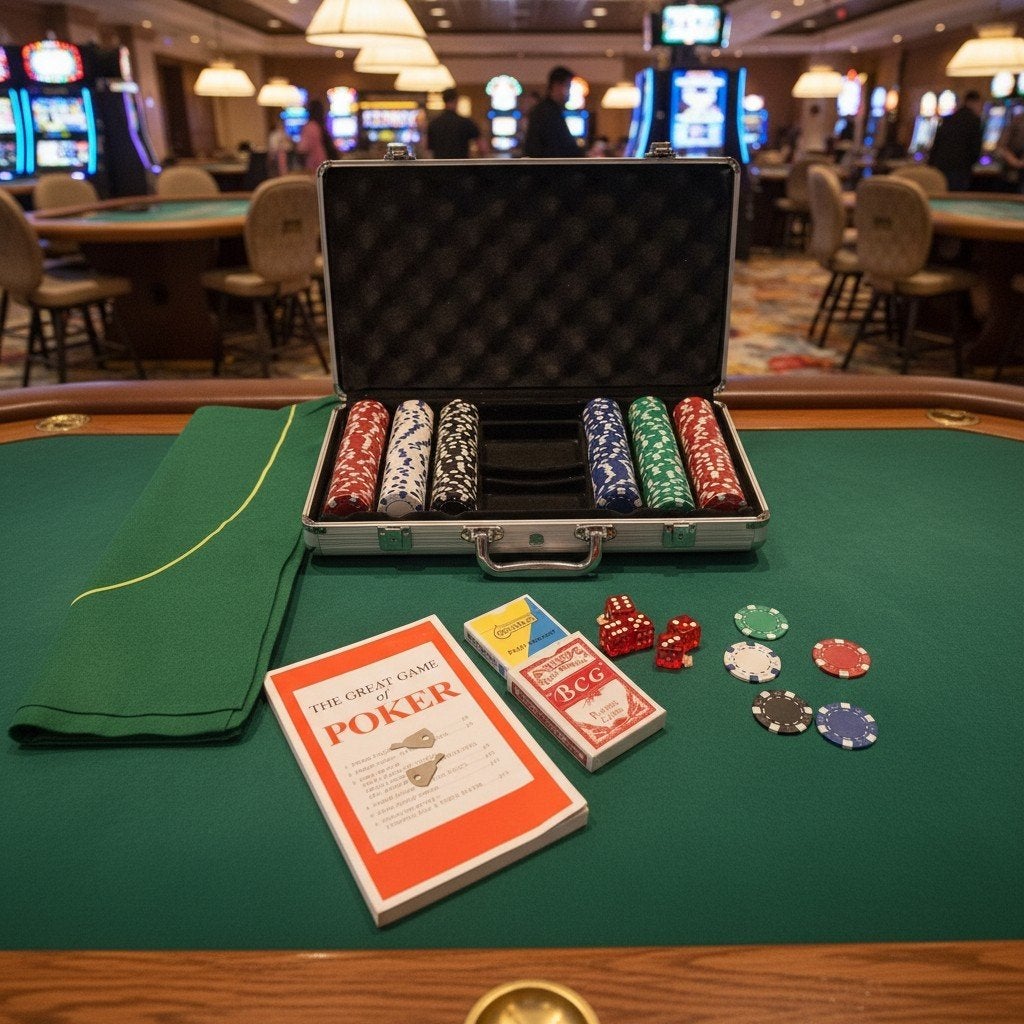 Pokerset met Aluminium Koffer  300 Chips – Uitstekende Staat, Hobby en Vrije tijd, Gezelschapsspellen | Kaartspellen, Ophalen of Verzenden