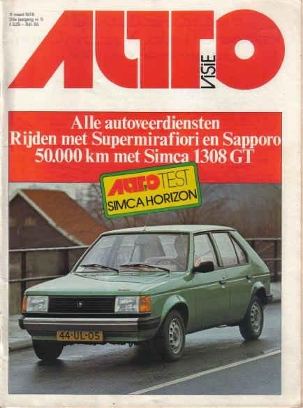 Autovisie 5 1978: Simca Horizon - Opel Kadett GTE - Fiat 131, Boeken, Auto's | Folders en Tijdschriften, Ophalen of Verzenden