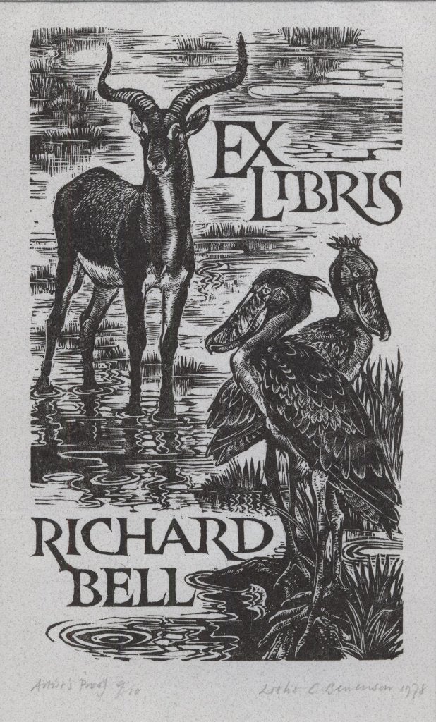 0031 Ex Libris Engeland : Leslie Benenson, 1978, Verzenden, Ex libris