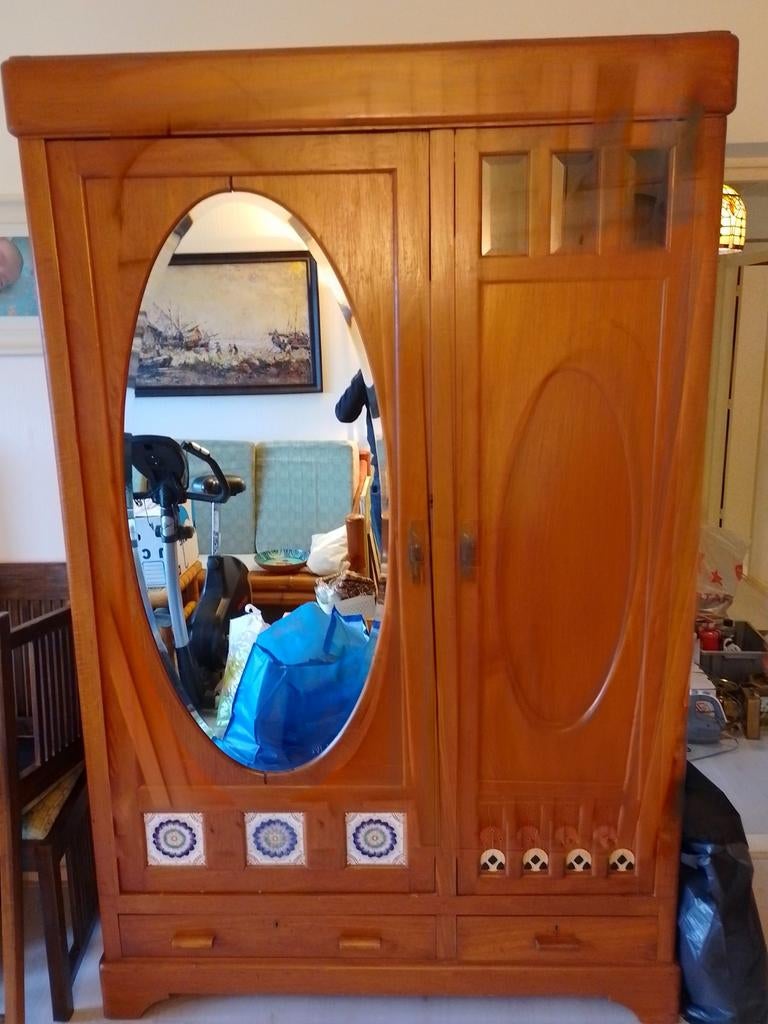 Massief Teak houten kast., Ophalen