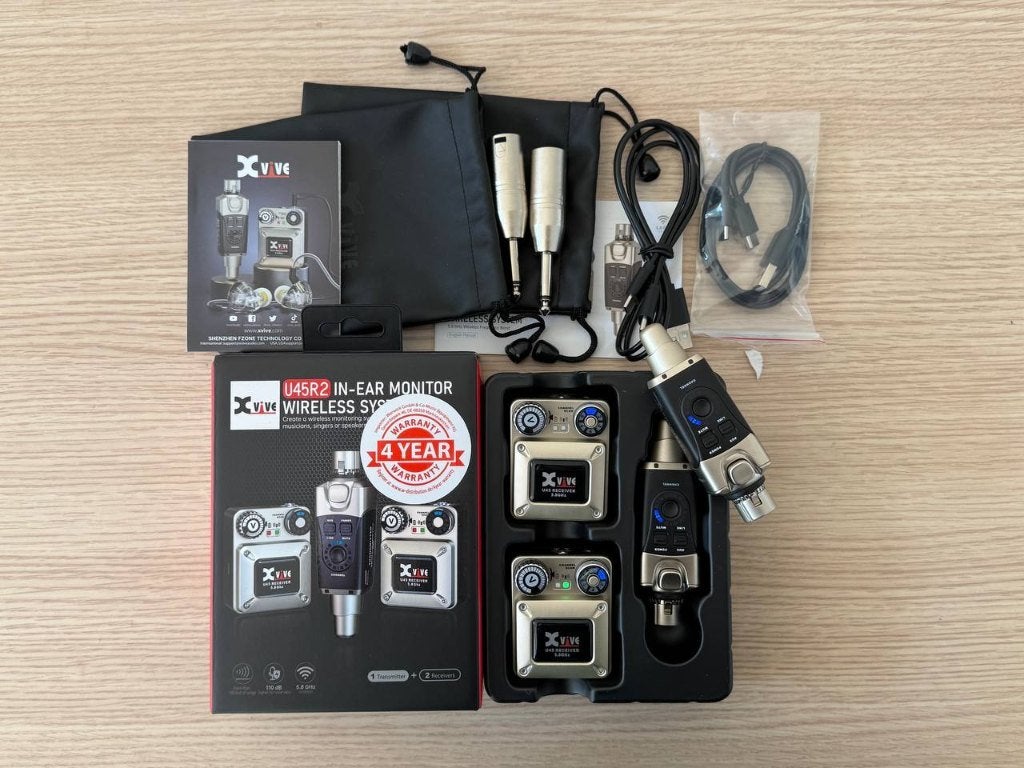 Xvive U45 Wireless In-Ear Monitor System 5.8GHz, Ophalen of Verzenden, Refurbished, Audio