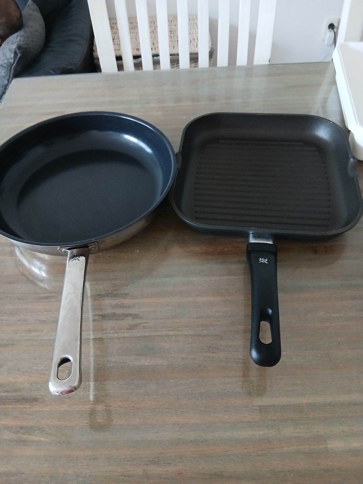 WMF Koekenpan en Grillpan Set - Zo goed als nieuw, Huis en Inrichting, Keuken | Potten en Pannen, Ophalen of Verzenden