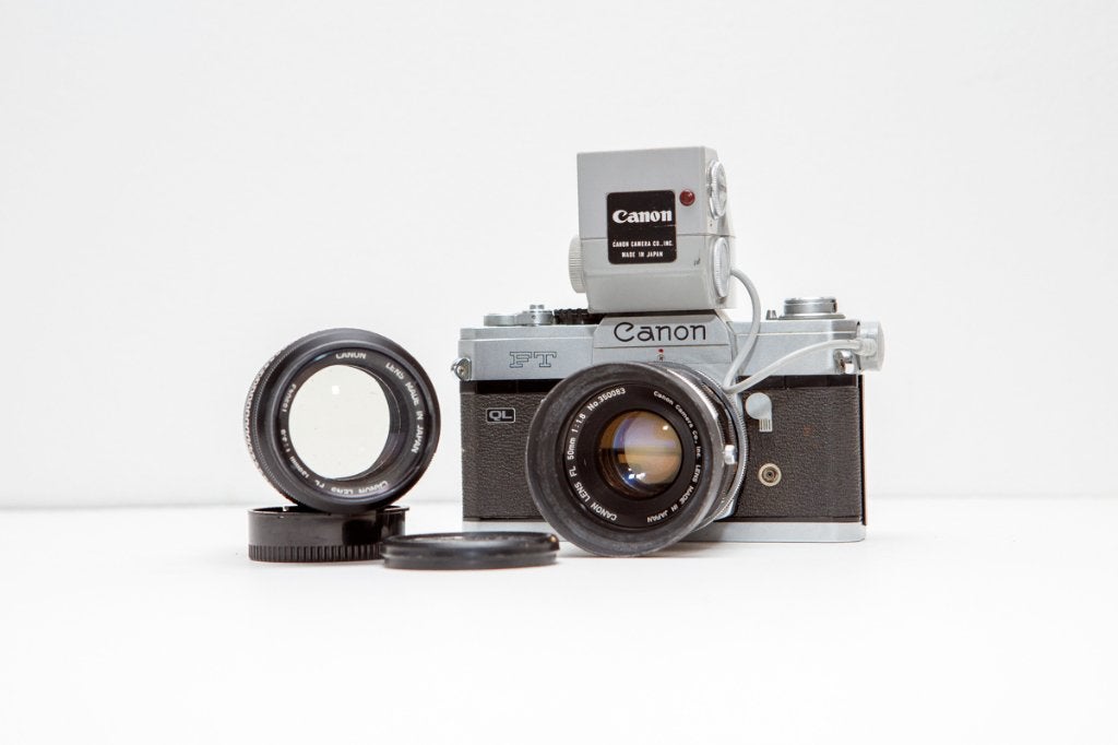 Canon FT QL Analoge 35mm Film Spiegelreflex Camera, Audio, Tv en Foto, Fotocamera's Analoog, Ophalen of Verzenden, Gebruikt, Spiegelreflex