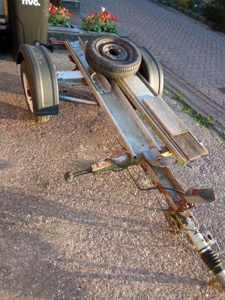 Zelfbouw motor aanhanger, Ophalen, Gebruikt