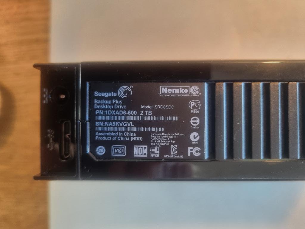 Seagate HDD 2TB, Computers en Software, Harde schijven, Ophalen, Gebruikt, HDD, Seagate