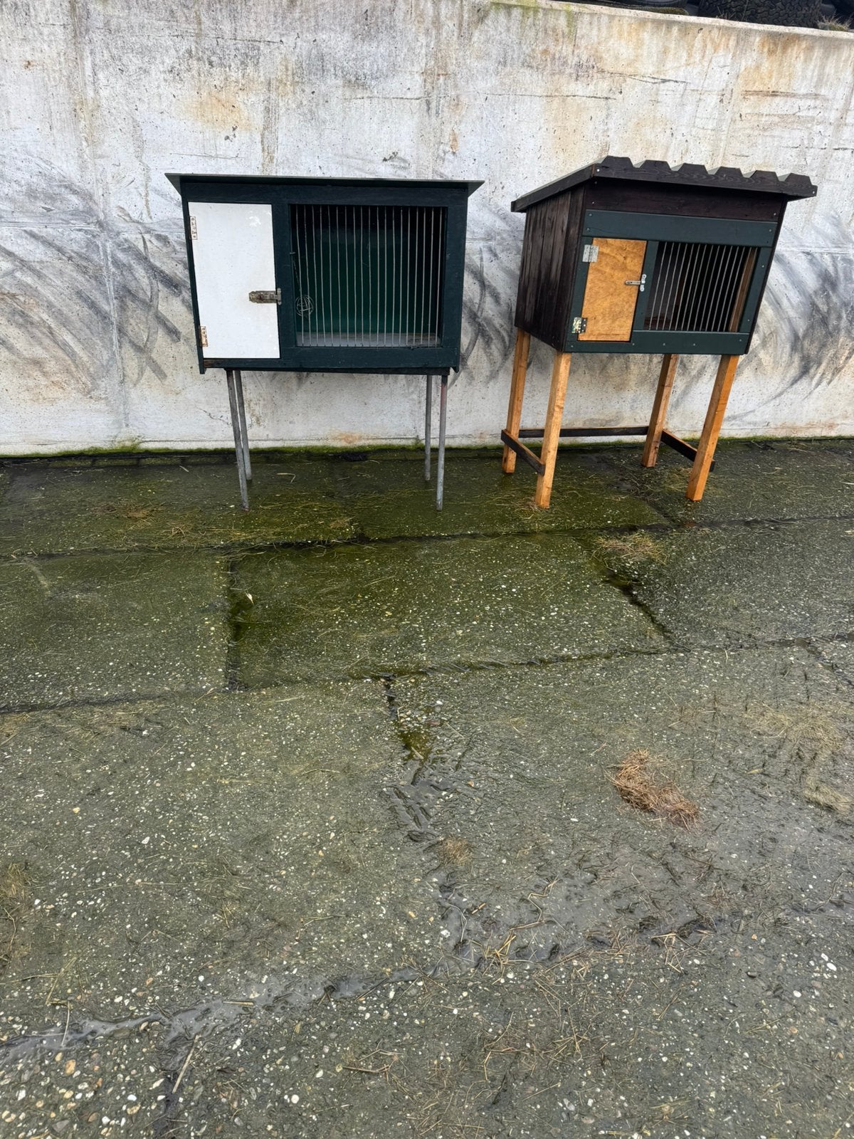 Te koop mooi hardhouten konijnen hok, Ophalen, Zo goed als nieuw, Kippenhok of Kippenren