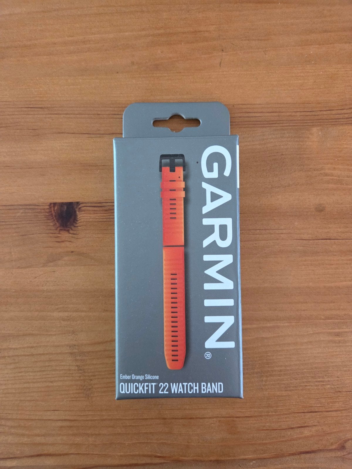 Garmin Quickfit 22 Horlogeband Ember Oranje Silicone, Garmin, Nieuw, Oranje, Ophalen of Verzenden