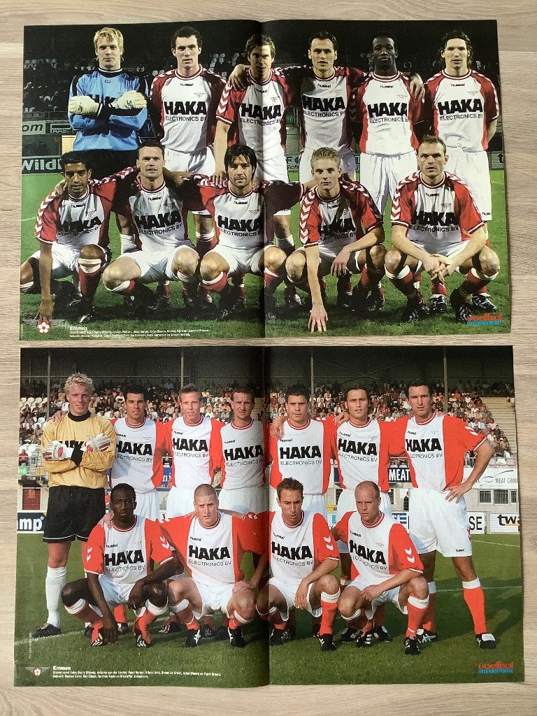 Posters FC Emmen Jaren 2000, Ophalen of Verzenden, Zo goed als nieuw, Overige binnenlandse clubs, Poster, Plaatje of Sticker