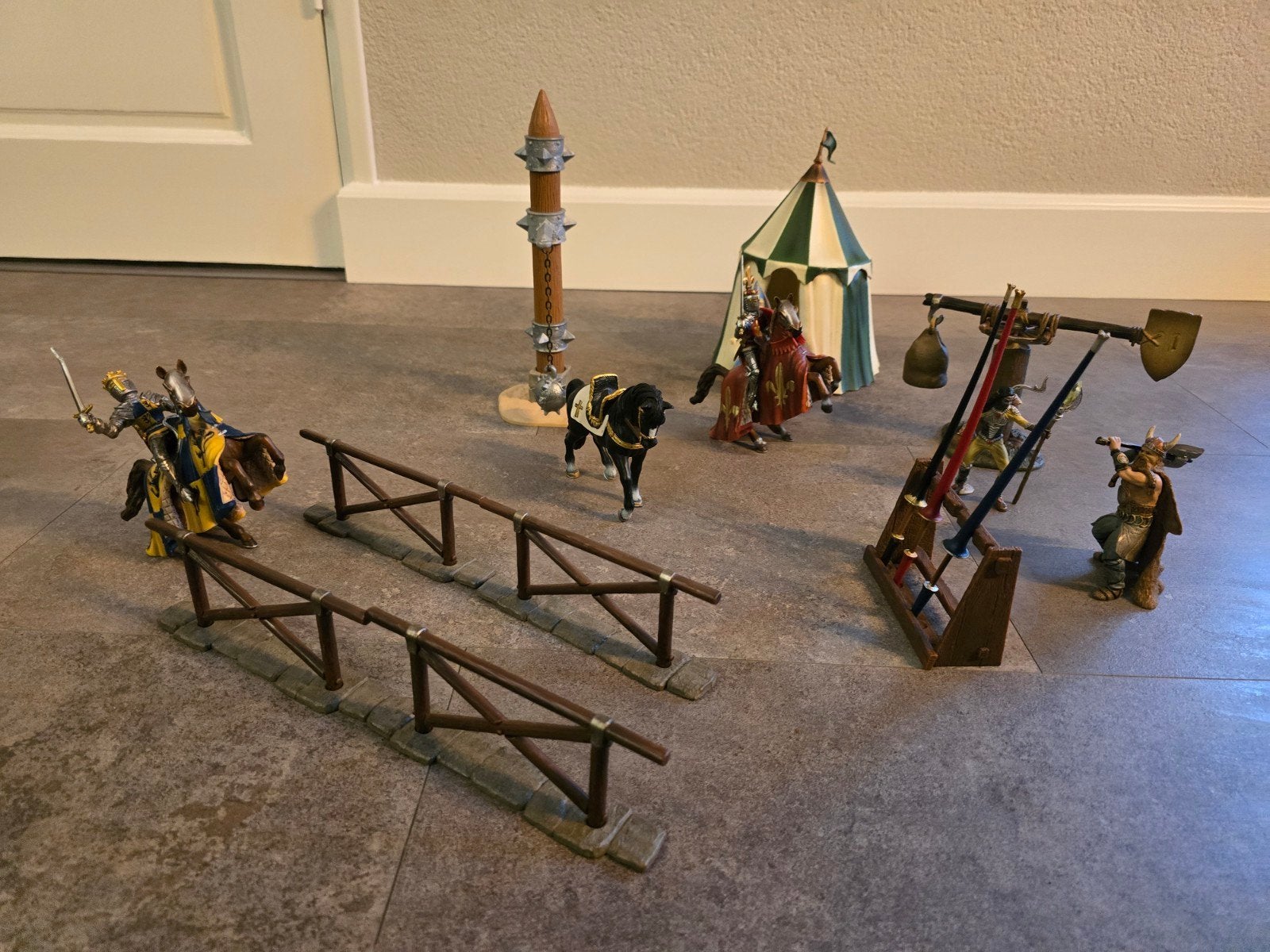 schleich ridders zgan, Ophalen of Verzenden, Zo goed als nieuw, Paard, Beeldje of Figuurtje