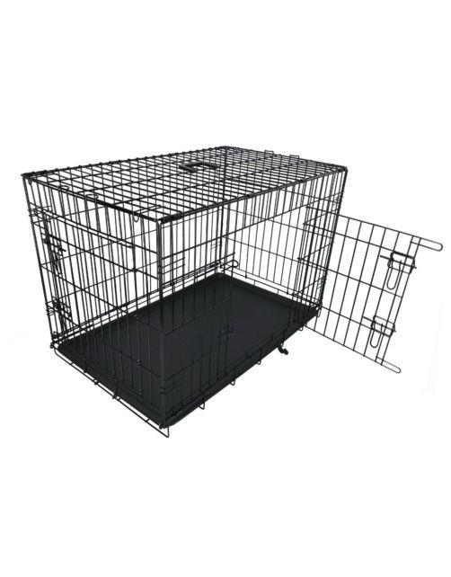 Adori Premium Bench 2-Deurs Zwart - 76x48x55 cm, Dieren en Toebehoren, Hondenhokken, Ophalen, Nieuw, 75 tot 110 cm, Minder dan 65 cm