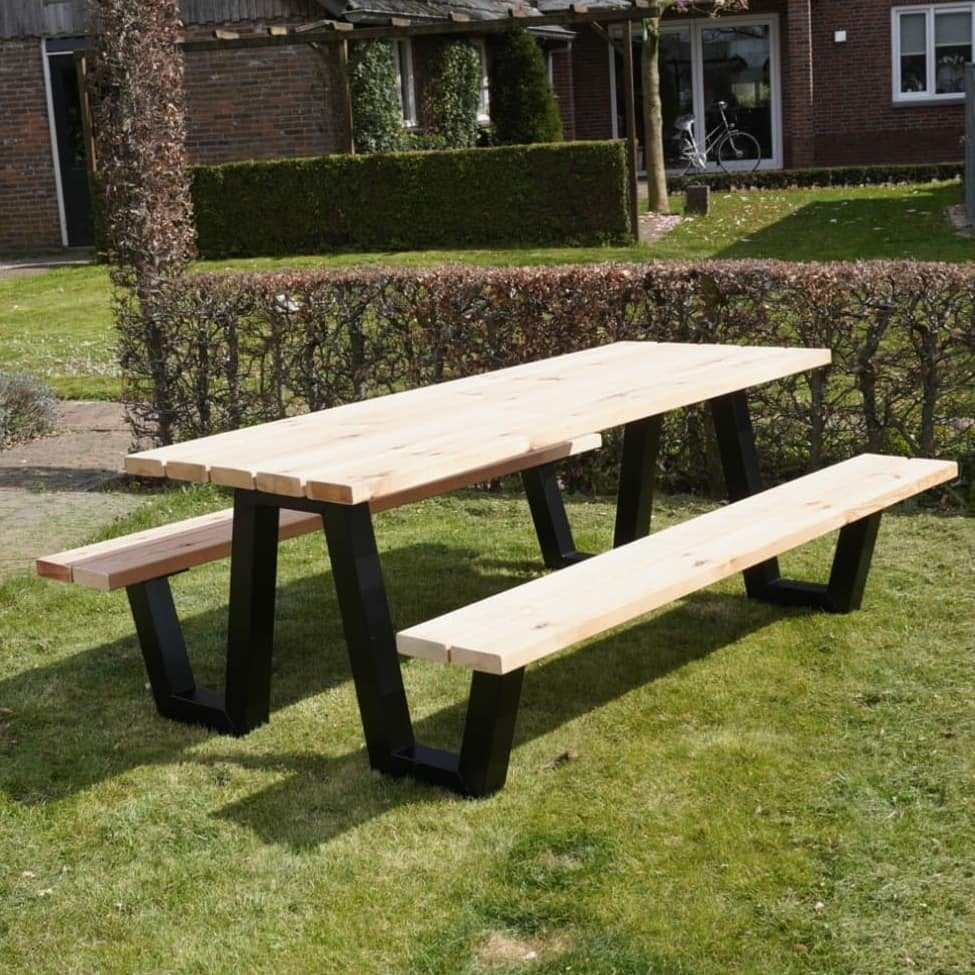 picknick tafel, Ophalen, Rechthoekig, Hout