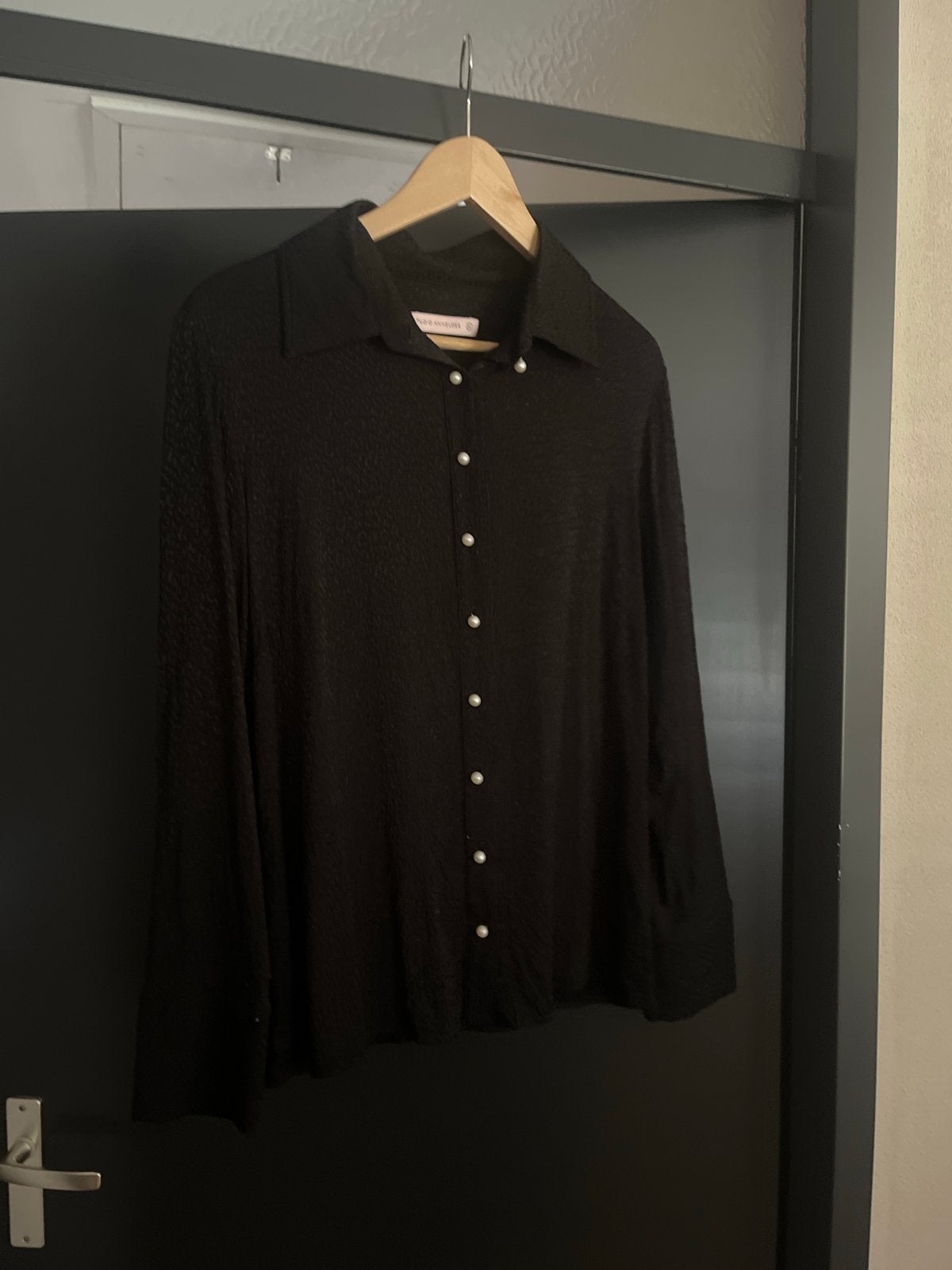 Studio Anneloes blouse met parelknopen, Ophalen of Verzenden, Zo goed als nieuw, Maat 46/48 (XL) of groter, Zwart