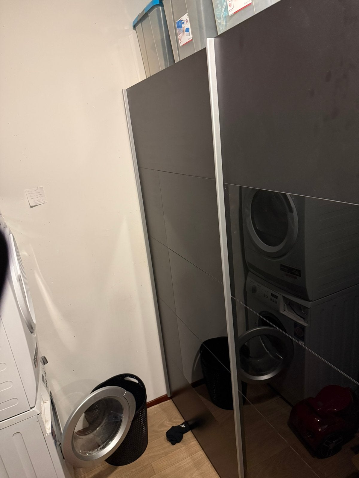Grote kledingkast met schuifdeuren, Ophalen, Zo goed als nieuw, 200 cm of meer