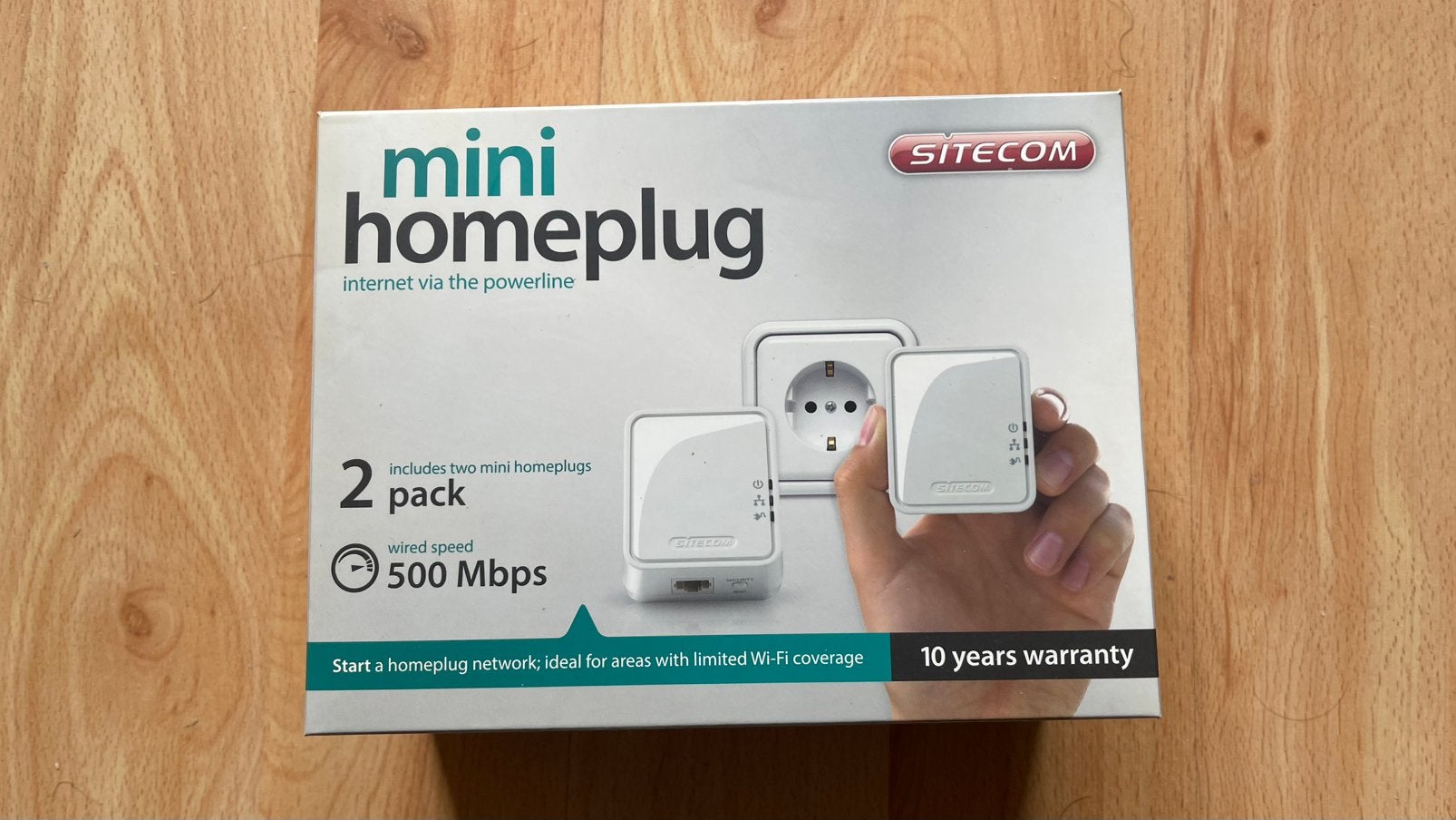 Sitecom LN-551 Mini Homeplug 500 Mbps 2 Pack, Ophalen, Zo goed als nieuw