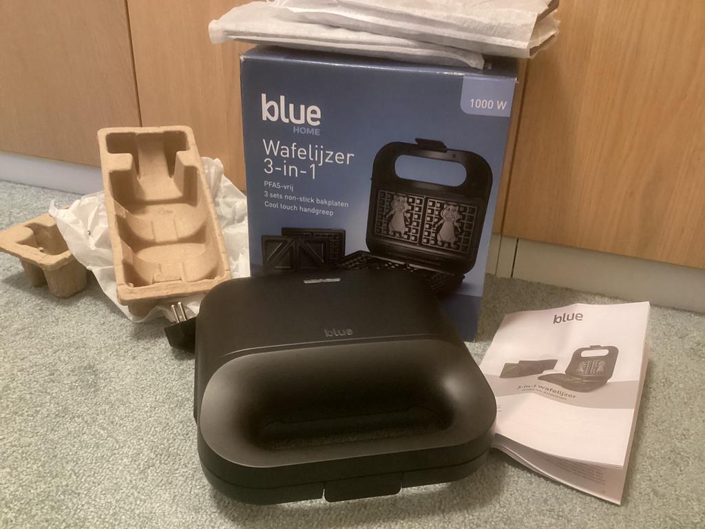 Tosti-wafelijzer Blue Home, Ophalen of Verzenden, Zo goed als nieuw